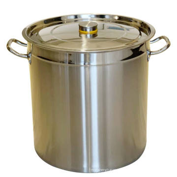 Stainless steel soup bucket with cover thickened soup pot canteen restaurant storage bucket